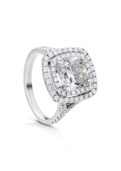 Diamond Cushion Halo