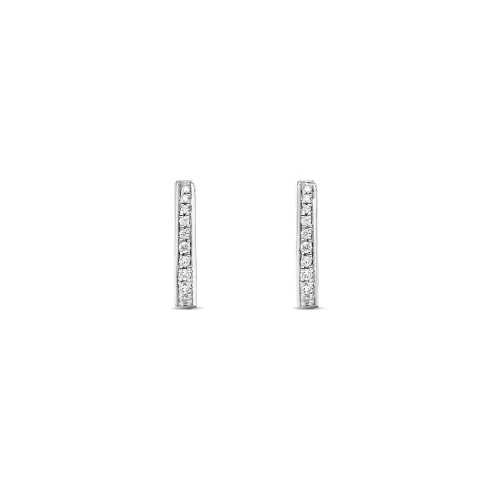 0.08ct Diamond Huggie Earrings