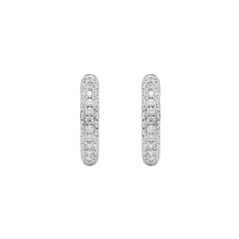 The Keepers - Eternal pave hoops small