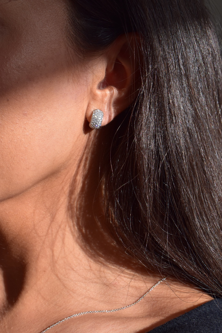 Keepers Collection - 1ct Diamond Huggie Hoop Earrings 2