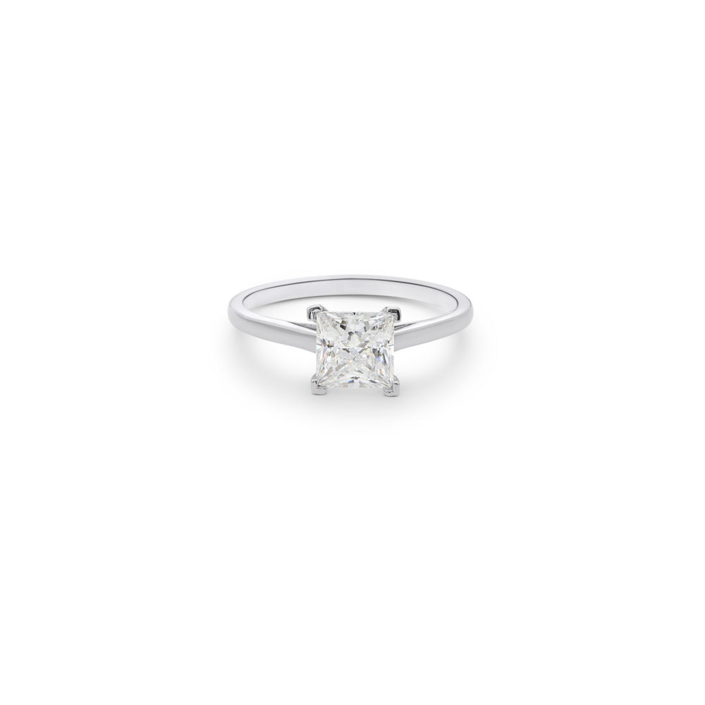 Keepers Collection Bella Engagement Ring - Princess Diamond on Skinny Band