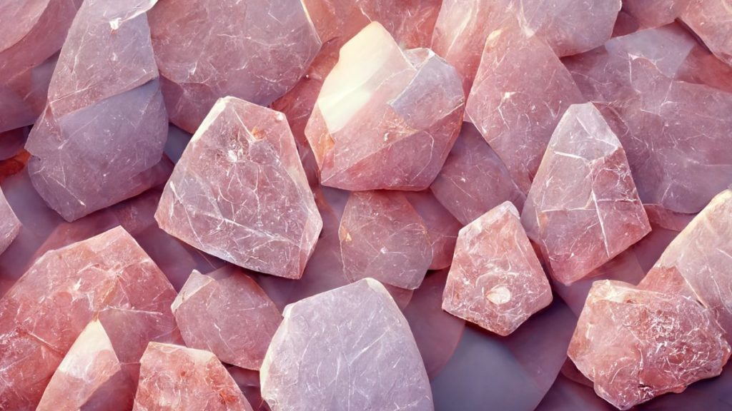 rose quartz gemstones