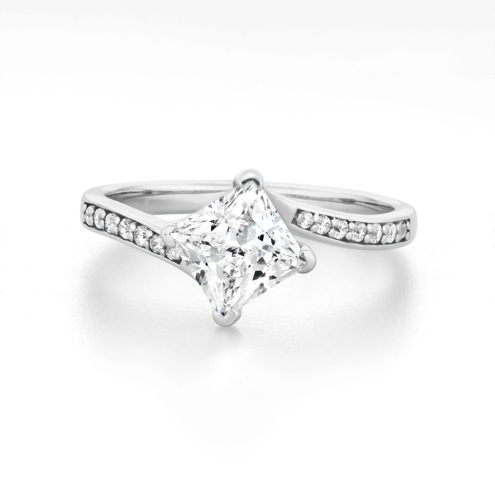 White gold engagement rings